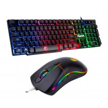 Combo Teclado Mouse Gamer Razeak Retroiluminado RGB Pro RZK-6