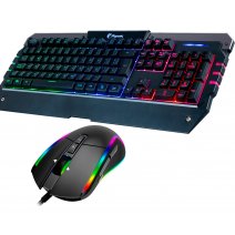 Combo Teclado Mouse Gamer Razeak Retroiluminado Pro RGB RZK-11