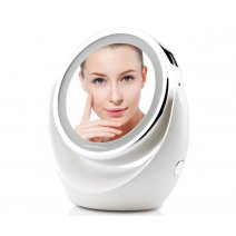 Espejo Touch Beauty TB-0678 con aumento luz led marco giratorio OY