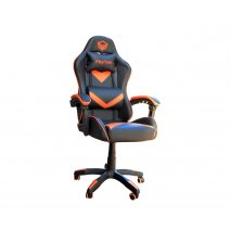 Silla Gamer Meetion Negro Con Naranja Escritorio E-Sport Setup MT-CHR04