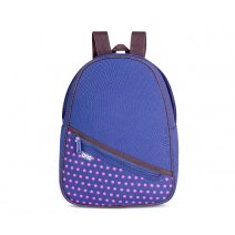 Mochila Dama Neopreno Negra con diseo Azul Resistente al agua BRIO