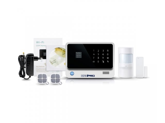 Alarma Casa Negocio Gsm Wifi Inalambrica Kit 1p+1m+1 Cámara