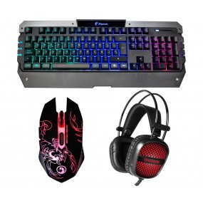 Combo Gamer 3 En 1 Teclado Mouse y Auriculares MT-C500