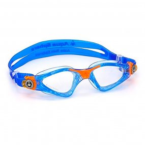 Lentes natacin nios color azul naranja claro