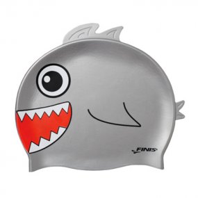 Gorra natacin nios silicona tiburn color gris