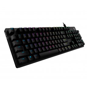 Teclado gamer Logitech G512 carbon mecanico RGB inalambrico OY 