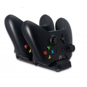 Soporte cargador dual Dobe para XBOX One baterias x2 OY