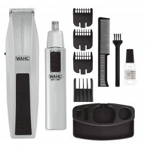 Cortabarba Cortapelo a Pila Wahl Mustache & Beard + Trimmer Nariz Orejas