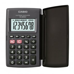Calculadoras De Bolsillo Casio Hl-820lv Con Tapa 8 Dígitos Básica
