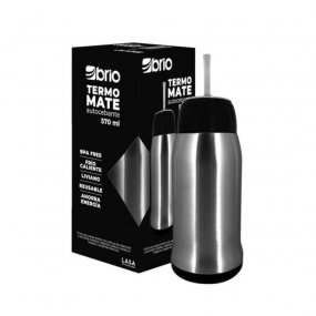 Termomate Autocebante de Acero Inoxidable con Bombilla de Plstico 570 ML Brio