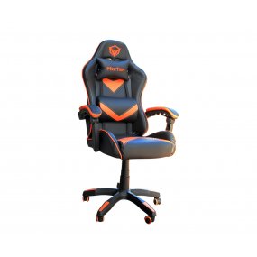 Silla Gamer Meetion Negro Con Naranja Escritorio E-Sport Setup MT-CHR04