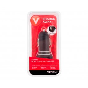 Cargador doble USB Vivitar para Auto ideal Smartphones y Tablets