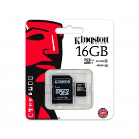 Memoria Microsd 16gb Kingston Clase10 Con Adaptador Oferta